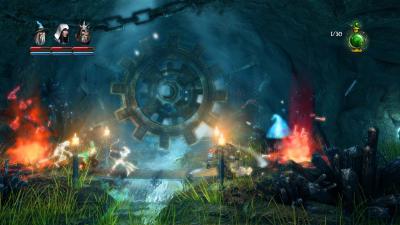 Gegner spawnen deutlich erkennbar. In der Regel bedeutet dies Action für den Ritter und die Abenteurerin.