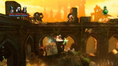 Neben Höhlen sind wir auch in alten Ruinen unterwegs und versuchen hier möglichst schnell und elegant vorwärts zu kommen.