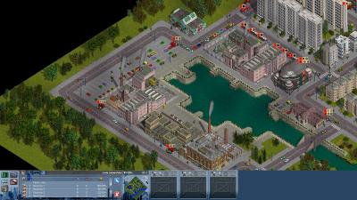 Im oberen Teil des Bildschirms ist gut zu sehen, dass wir auf der Linie zu viele Fahrzeuge direkt hintereinander eingesetzt haben. Diese stauen sich vor den Haltestellen.