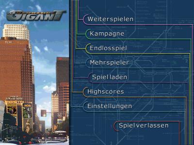 Der Startbildschirm des Verkehrsgiganten.