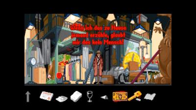 Wir landen in Frankfurt in einem Theater.