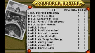 Nach jeder Mission sehen wir die Liste mit der Anzahl der Abschüsse und erfahren eventuell auch, welche Kollegen es erwischt hat.