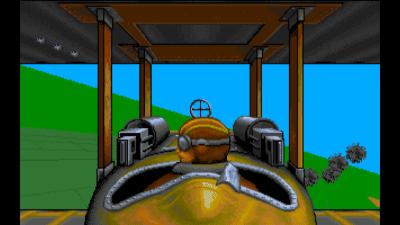 Das Spiel zeigt uns unseren genommen Schaden auch am Flugzeug an. Werden wir zu häufig getroffen, dann war es das.