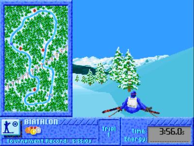 Auch beim Biathlon bedeutet ein Sturz das Ende.