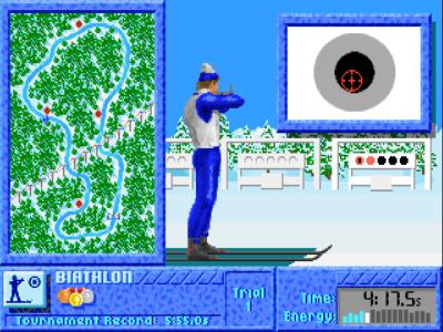 Im Stehen sind die Zielscheiben größer.