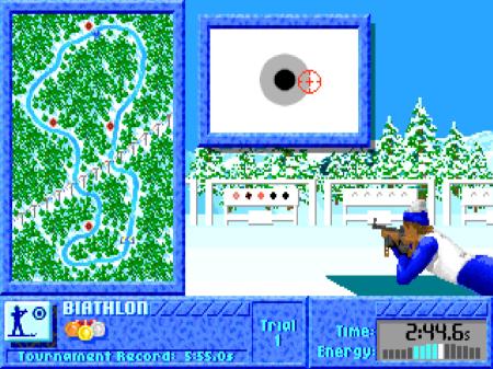 Biathlon - wie Langlauf nur mit Extra-Schießen.