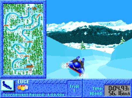 Das Rodeln spielt sich sehr ähnlich zum Bob fahren.