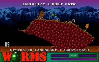 Zu Beginn einer Partie können wir die Landschaft, welche zufällig erzeugt wird, so lange neu erzeugen, bis wir zufrieden sind.