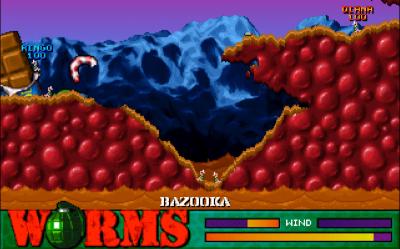 Auch vor Süßigkeiten-Landschaften macht das Spiel keinen Halt.