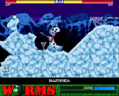 Auch vor dem kalten Eis machen die Würmer keinen Halt, so eine Bazooka wärmt natürlich auch auf.