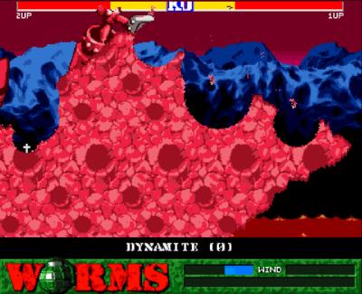 Hier fliegen gleich zwei Würmer quasi Synchron durch die Gegend. Ist das eigentlich schon olympisch?