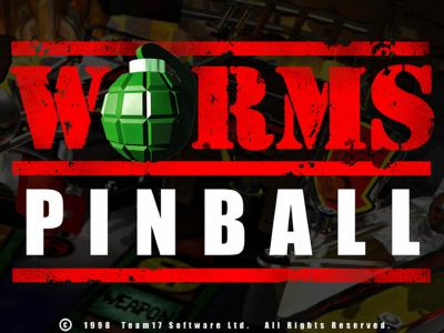 Logo des Spiels Worms Pinball.