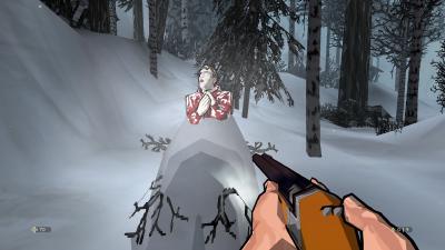 Oh - Na, eventuell war es doch nicht nur ein Schneemann.