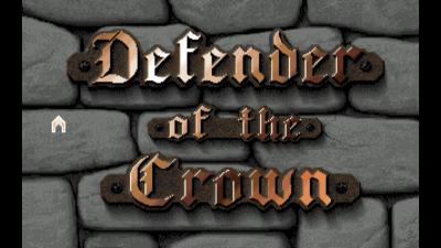 Startbildschirm von Defender of the Crown