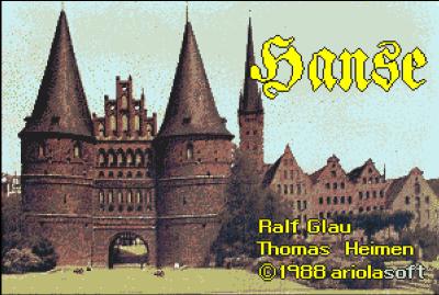 Startbildschirm des Spiels Hanse