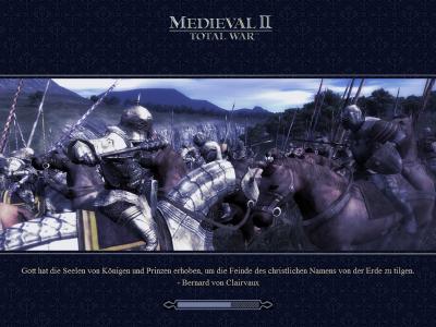 Startbildschirm von Medieval II: Total War