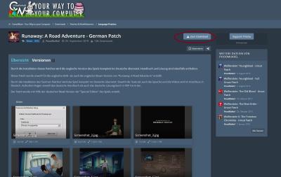 Nach der Anmeldung einfach auf "Zum Download klicken"